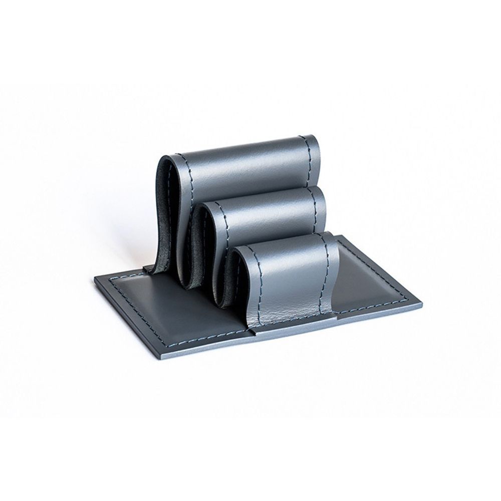 Визитница из двухслойной кожи Cuoietto с металлической вставкой 155*85*80 (CHBCMet155-85-80) 2