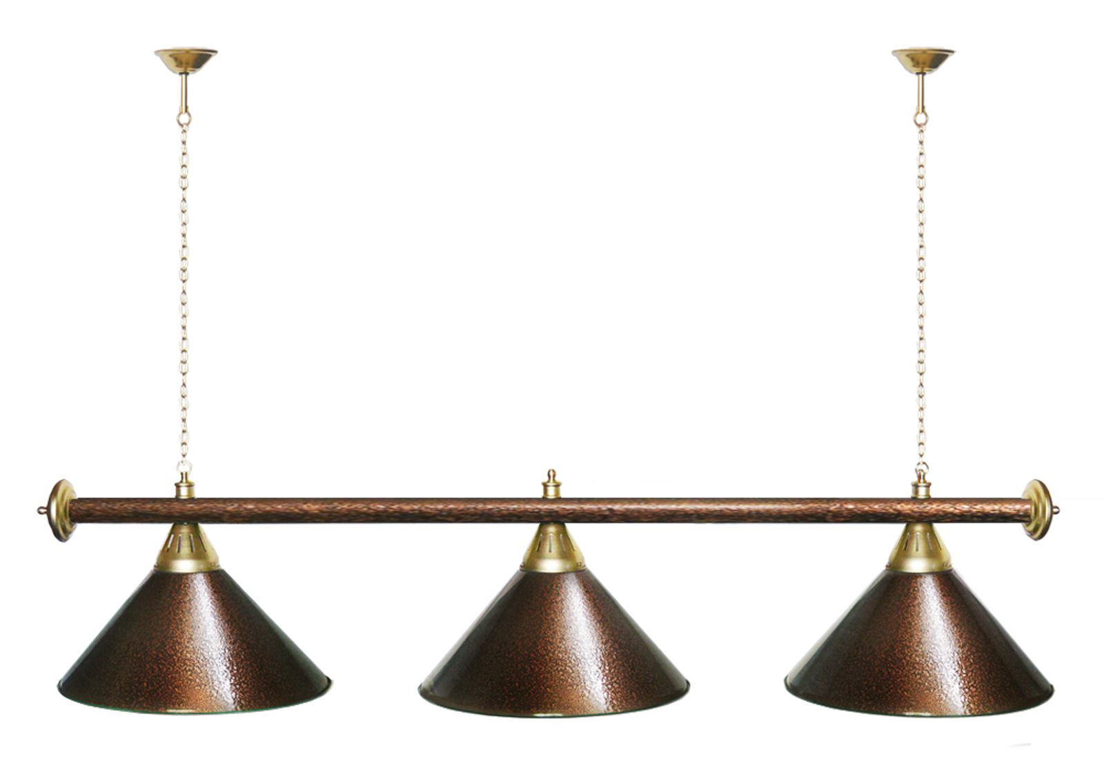 Лампа STARTBILLIARDS 3 пл. (плафоны зеленые,штанга золотая,фурнитура золото) фото №62