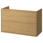 Тумба для раковины - ÄNGSJÖN АNGSJОN IKEA/ ЭНГСЬЕН ИКЕА,  100х63 см, под беленый дуб