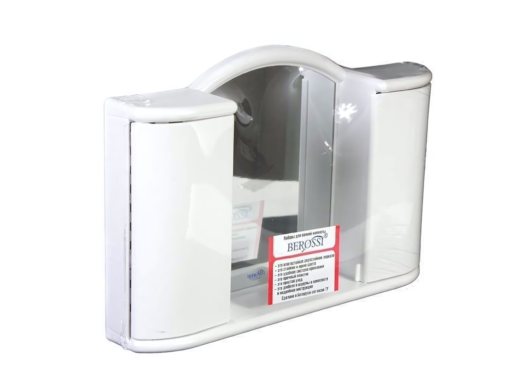 Шкафчик зеркальный "Арго", снежно-белый