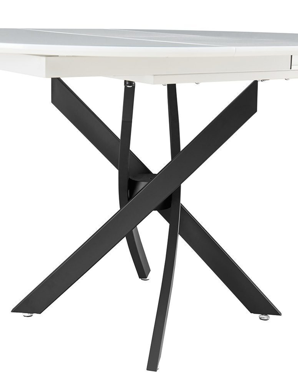 Стол 2303-1 белый/черный (white/black)