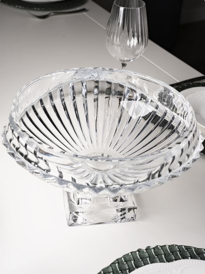 Фруктовница 31х19 см. из стекла на ножке