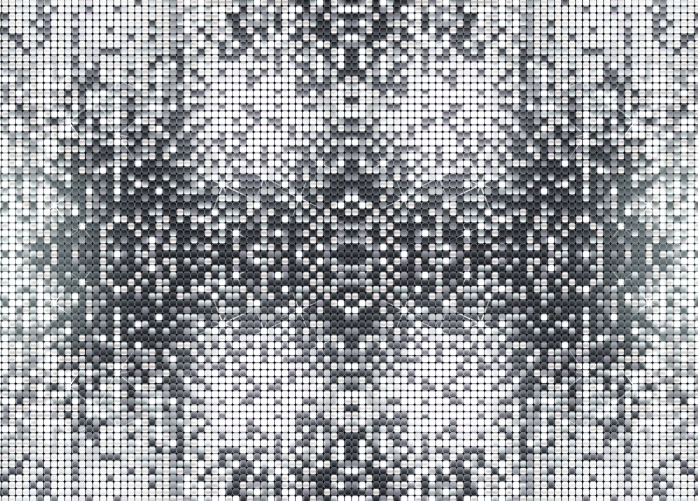 Бумага упаковочная 50х70 см «Зазеркалье» (1 лист), серебро