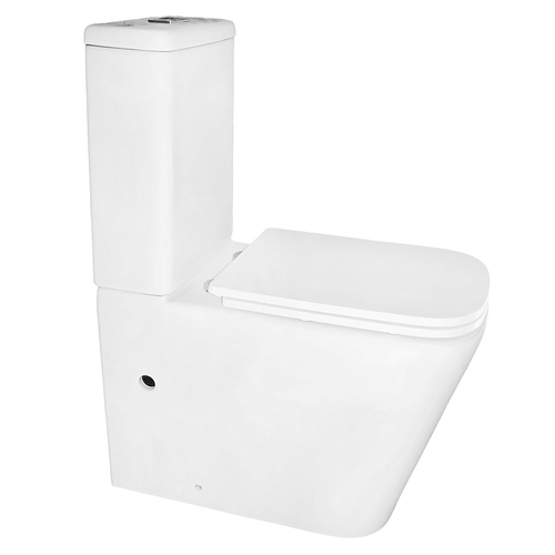 Унитаз-компакт Azario Etéreo 640х370х810 напольный, безободковый, система смыва "Скрытое Торнадо", с быстросъемным сиденьем микролифт (AZ-8203)