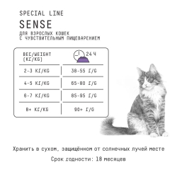 AJO Cat Sense корм для кошек с чувствительным пищеварением 10 кг