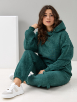 Костюм с брюками КБфн-091/варенка-еловый