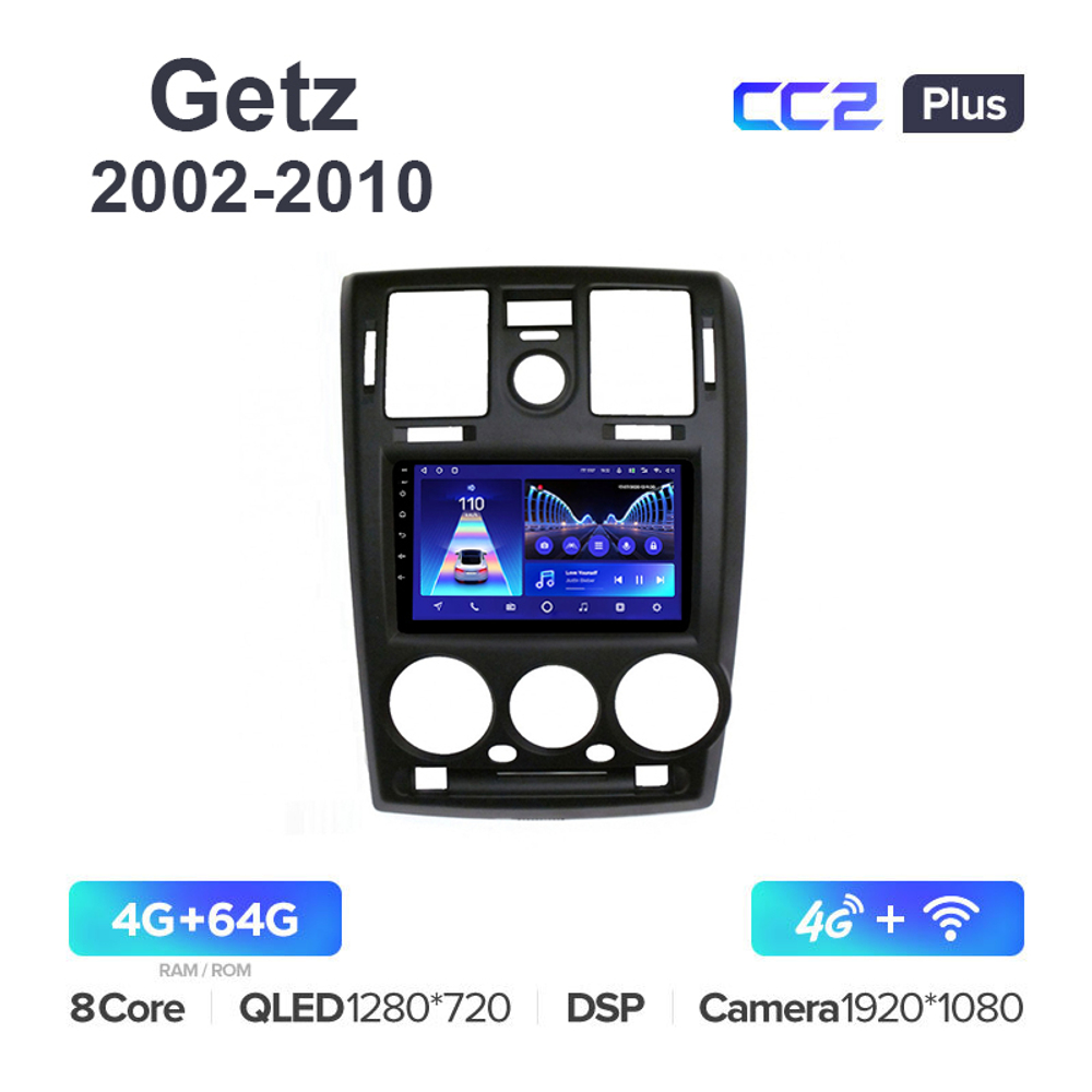 Teyes CC2 Plus 9"для Hyundai Getz 2002-2010