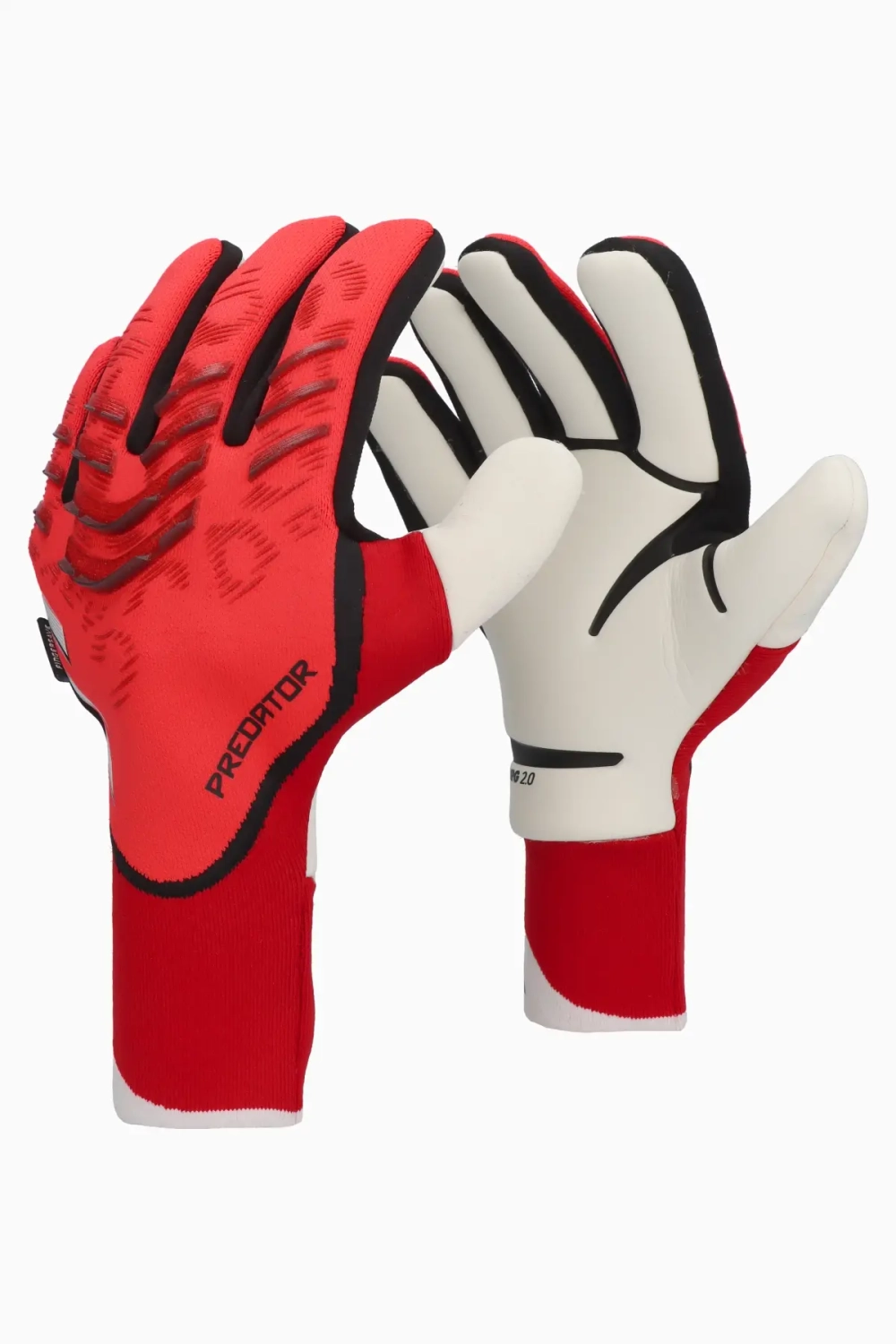 Вратарские перчатки adidas Predator Pro Fingersave - красный