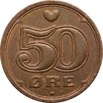 50 эре 1989-2020 Дания