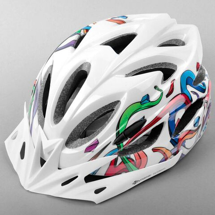 Шлем взрослый IN-MOLD, L(58-62), дизайн "Cool", белый цвет VSH 25 "Cool" White (L)
