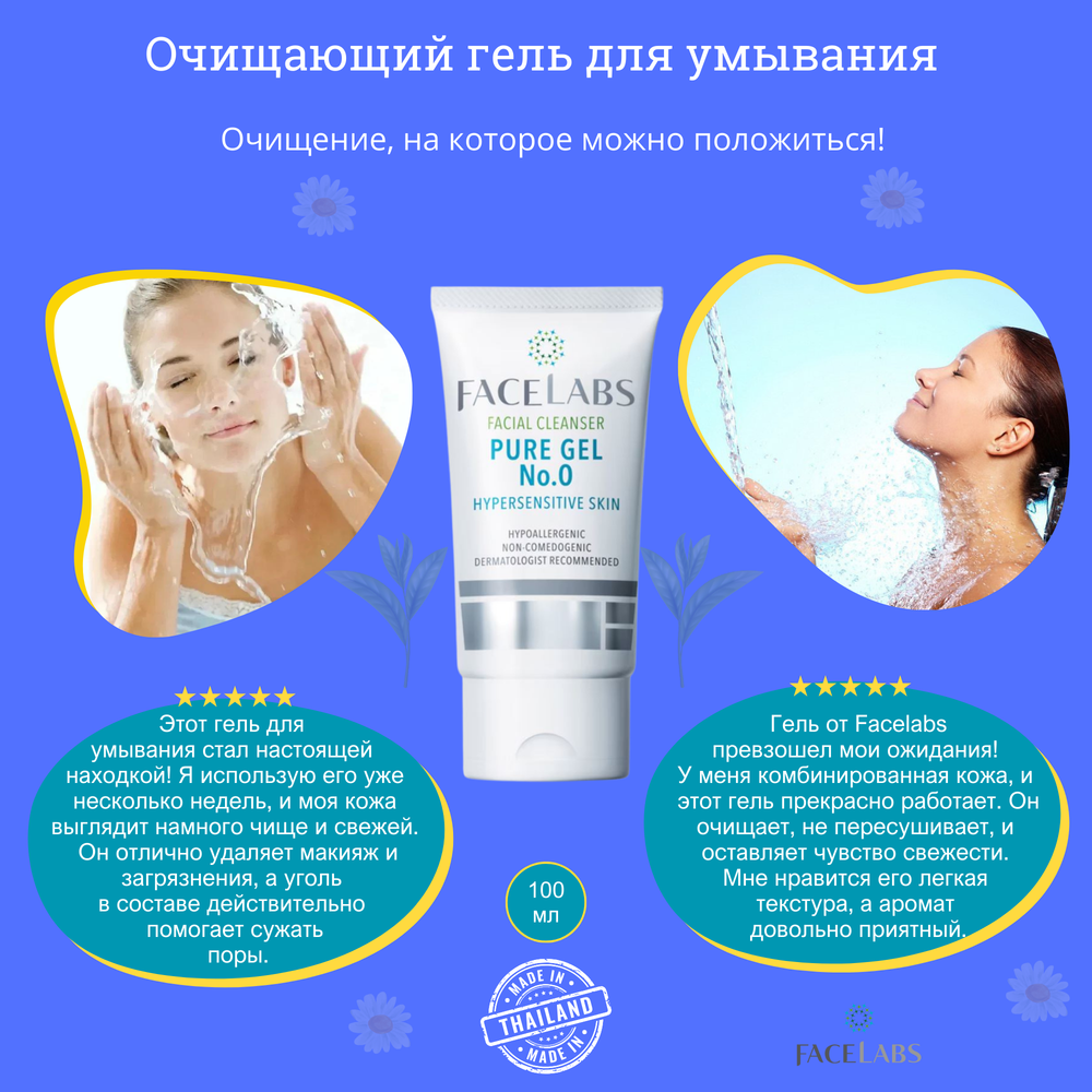 Очищающий гель для гиперчувствительной кожи