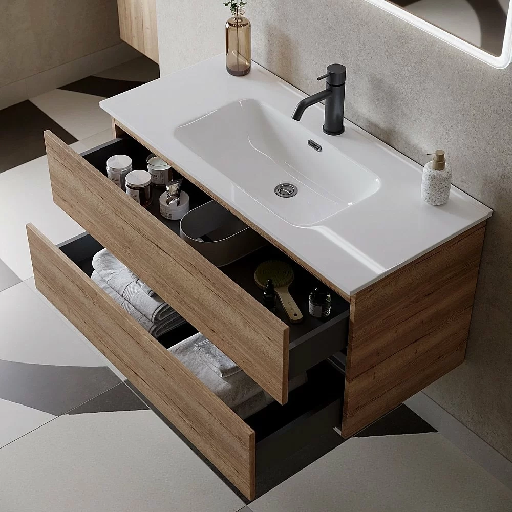 Тумба с раковиной Sancos Urban UR120-1EG дуб галифакс