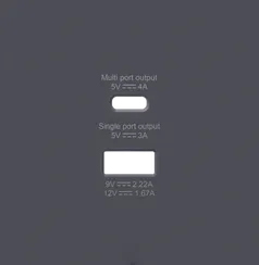 Donel R98 черный накладка для розеток USB A+C, серия DA