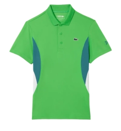 Теннисное поло Lacoste Tennis x Novak Djokovic Ultra-Dry - green