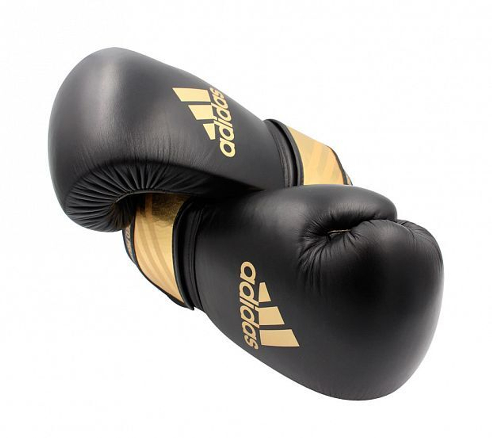 Перчатки боксерские Speed Pro черно-золотые adiSBG350PRO