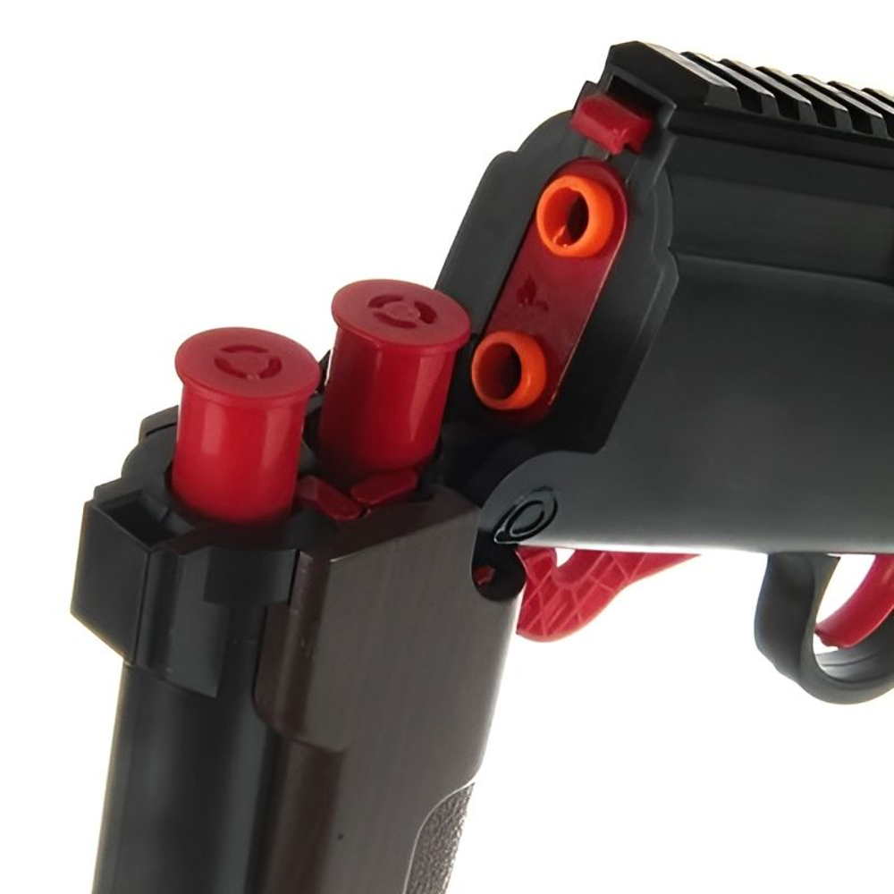 Ружье двустволка игрушечное с мягкими пулями, отстрел гильз