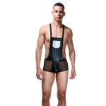 Оригинальное мужское боди с кармашком (Размер: L-XL) (Цвет: черный)