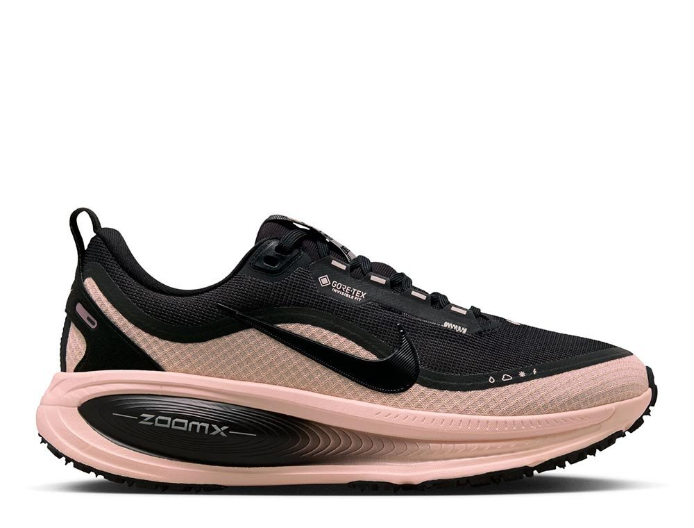 Кроссовки для бега женские Nike Vomero 18 Gore-TEX Черно-Розовые