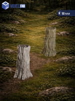 Террейн Заброшенная чаща миниатюры для настольных игр РНИ, ДнД