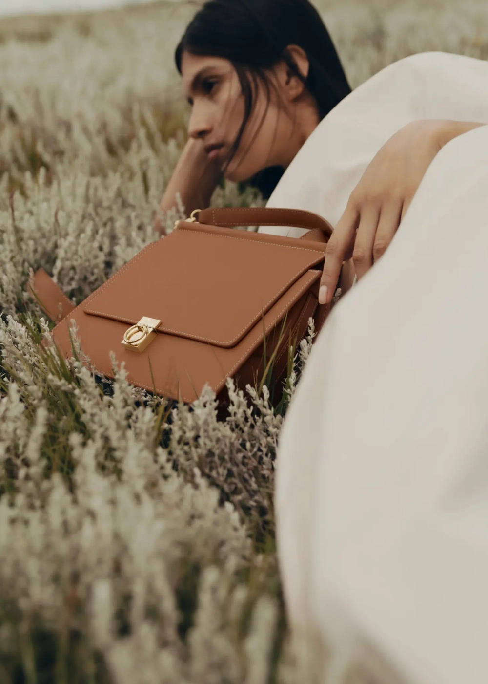 POLENE СУМКА NUMERO SEPT, ЦВЕТ ВЕРБЛЮЖЬЕЙ ШЕРСТИ