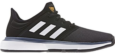 детские Кроссовки теннисные Adidas SoulCourt xJ - core black/white/tech ink