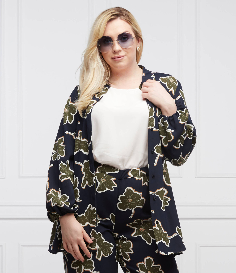 рубашка felce plus size Persona by Marina Rinaldi - темно-синий(1191242)