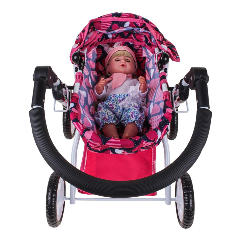 Коляска для куклы лежачая, пакет FL9138