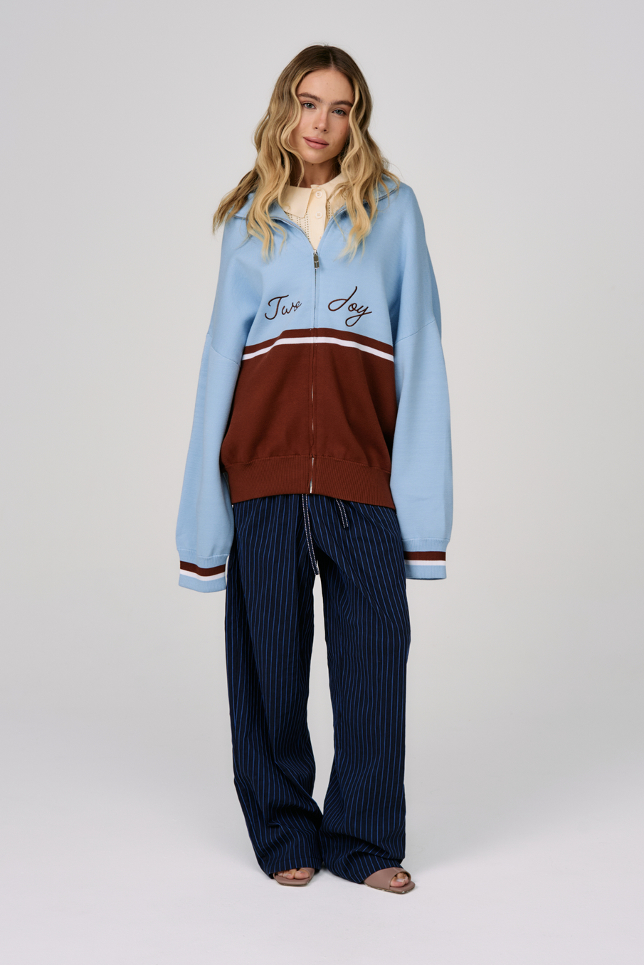Джемпер на молнии "Sky Line"
