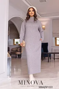 Платье 1531-серый Minova