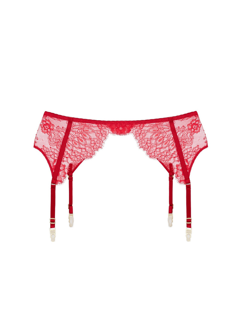 пояс для чулок Opium red красный