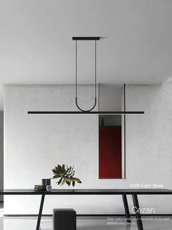 Современная классическая продолговатая люстра