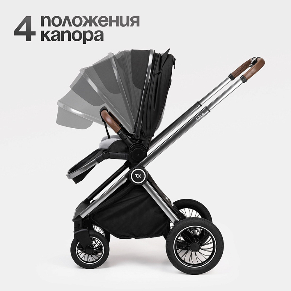 Детская коляска 2 в 1 Tomix Adele S760/2 Black