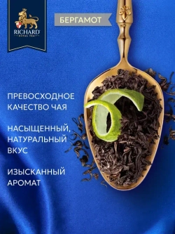 Чай в пакетиках черный Richard Эрл Грей, 100 шт