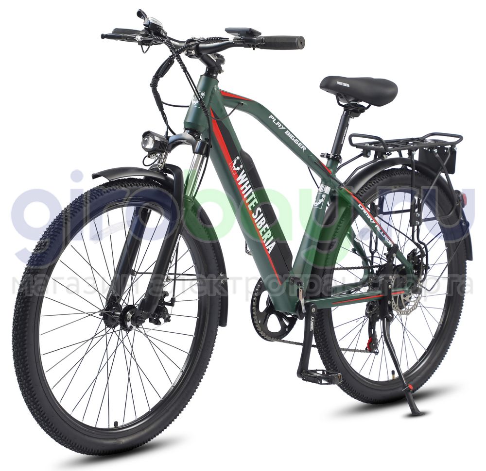 Электровелосипед WHITE SIBERIA CAMRY ALLROAD 500W 36V11A Elka Green (Зеленый) фото фото №1