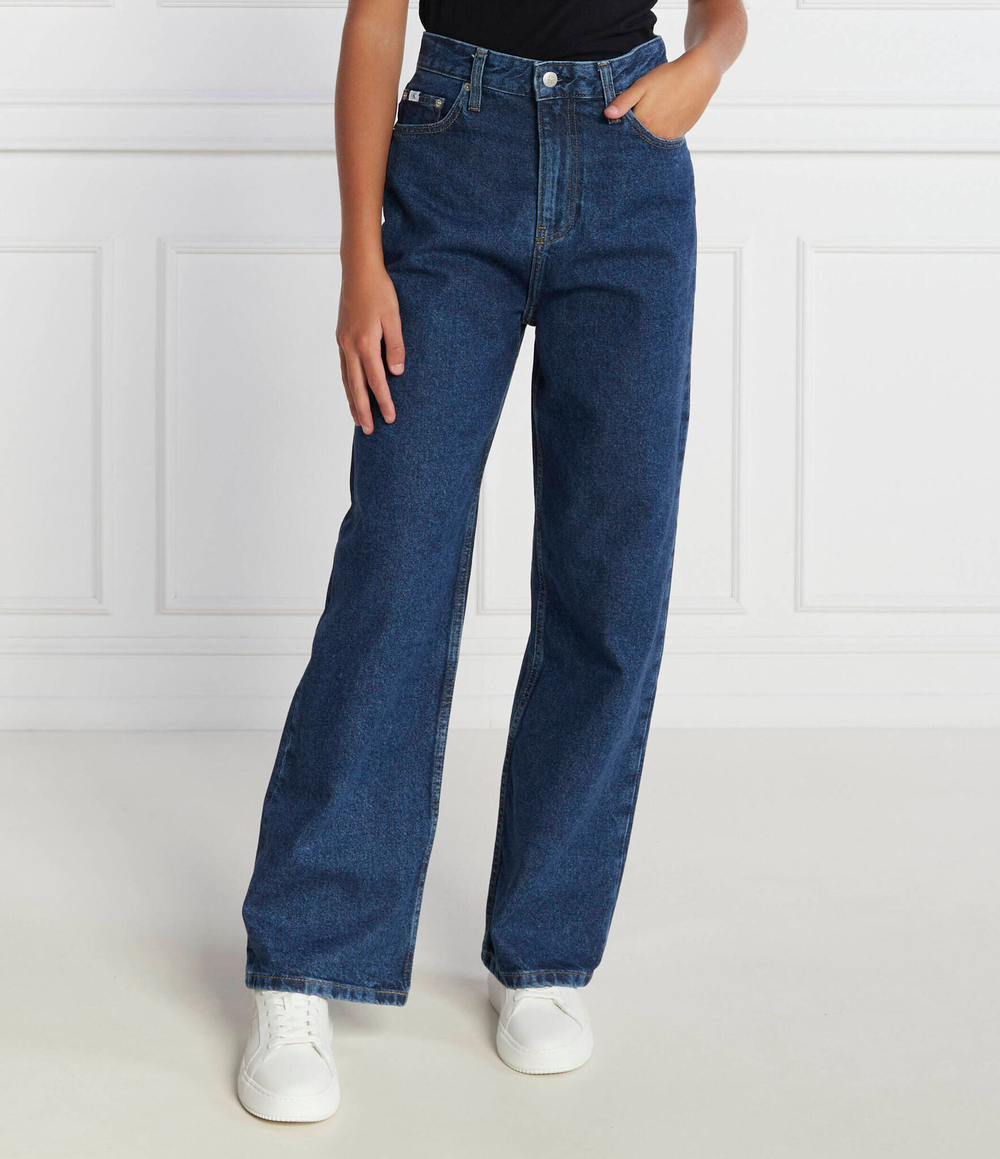 Джинсы HIGH RISE RELAXED CALVIN KLEIN JEANS - темно-синий(J20J221766)