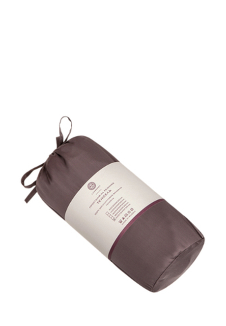 Простыня на резинке 200x220x30 Luxberry Тенсель коричневая