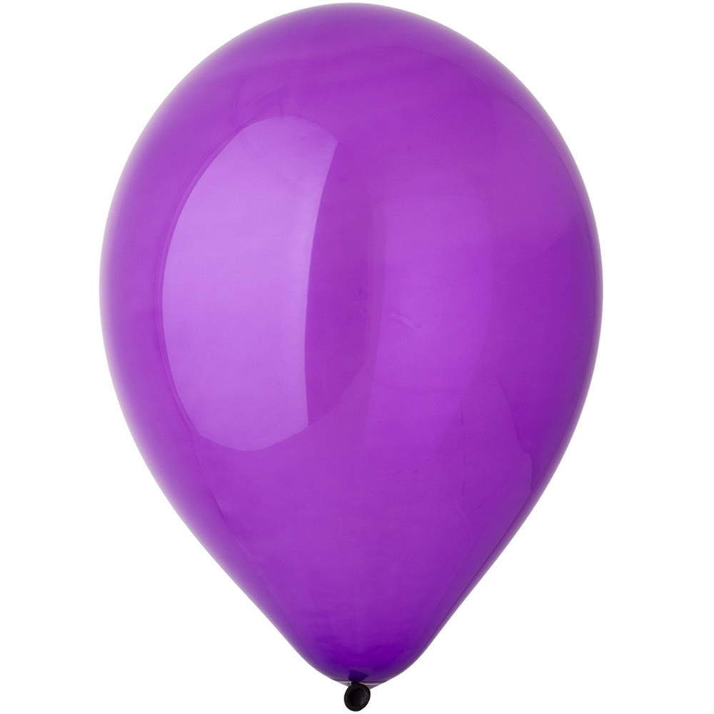Шар латексный Кристалл 30 см (Фиолетовый)