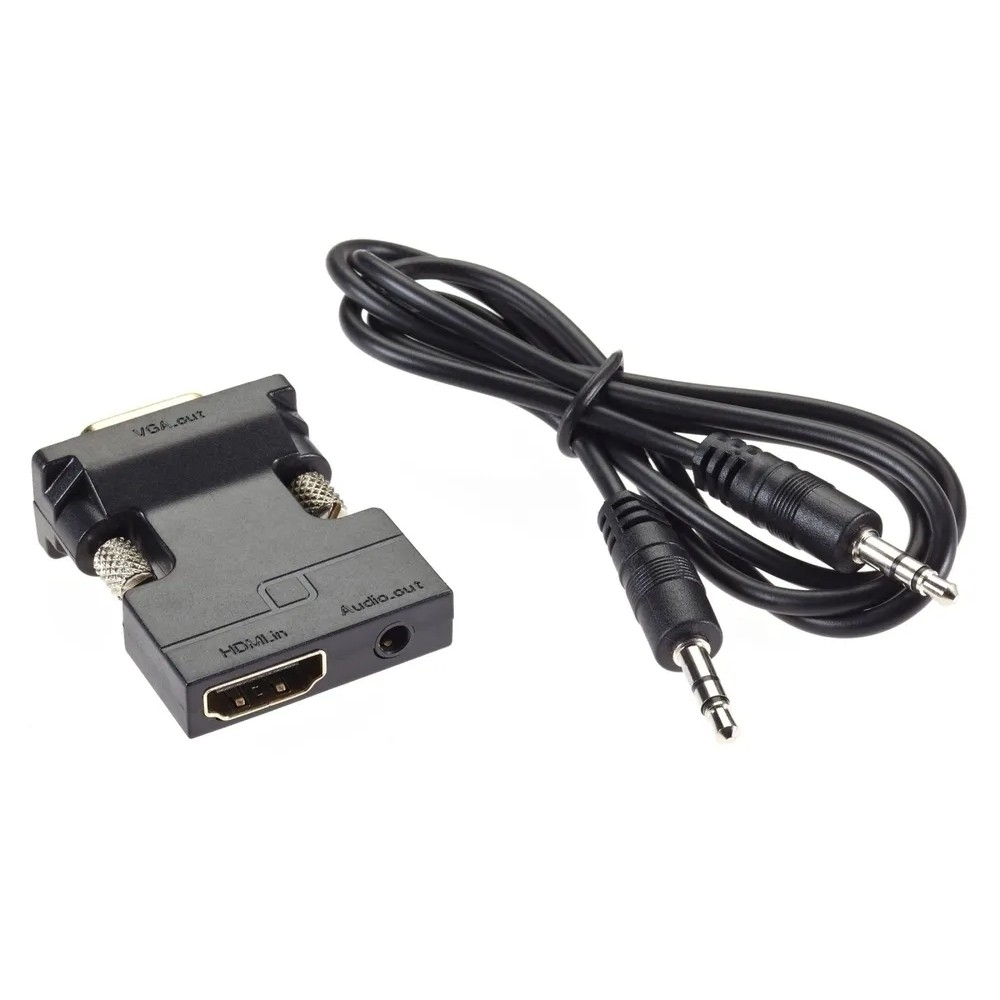 VCOM CA336A Переходник HDMI(F) --&gt; VGA(M)+audio,1080*60Hz, VCOM &lt;CA336A&gt; [4895182225145]