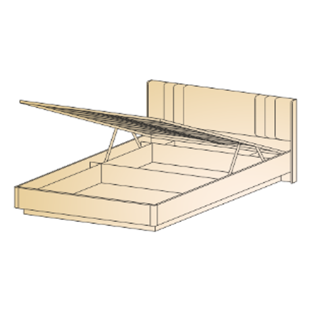 Кровать КР-4013 (1,6х2,0) с ПМ
