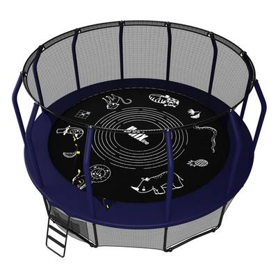 Батут UNIX Line SUPREME GAME 16 ft зеленый, синий)