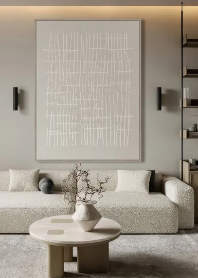 Постер Temper 120х90 см, бежевый