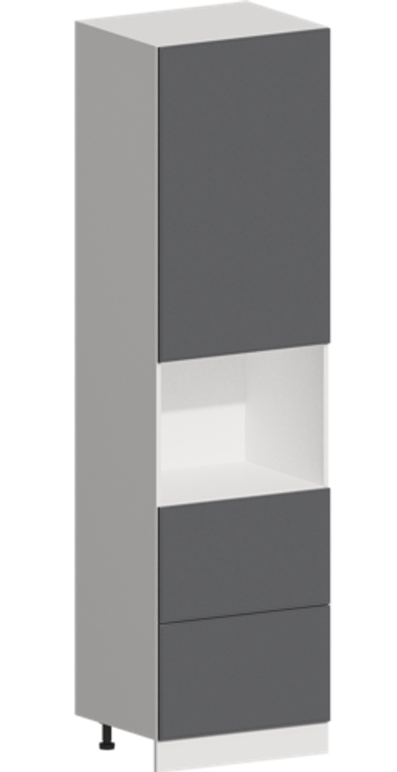 Кухня Модуль ШП2Я 600 Графит / Графит Софт