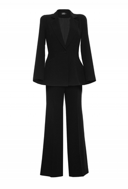 Брючный костюм из крепа 31-18SS