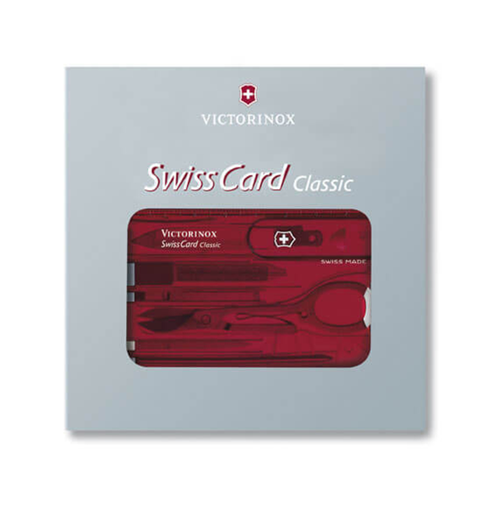 Швейцарская карточка Victorinox SwissCard, красная