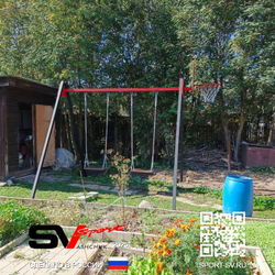 Монтаж уличных качелей Sv Sport
