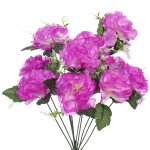 Искусственные цветы «Цветочная мелодия» Гвоздики 50см 10 цветков сиреневые