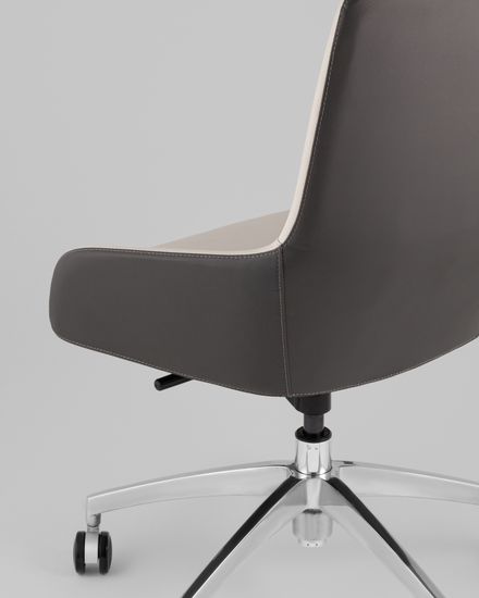 Кресло офисное TopChairs Soulo светло-серый, серый