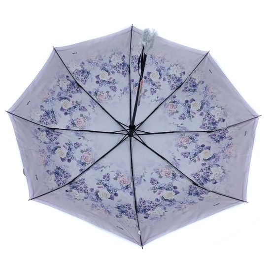 Зонт с серебристым куполом Рисунок внутри 255-В-03