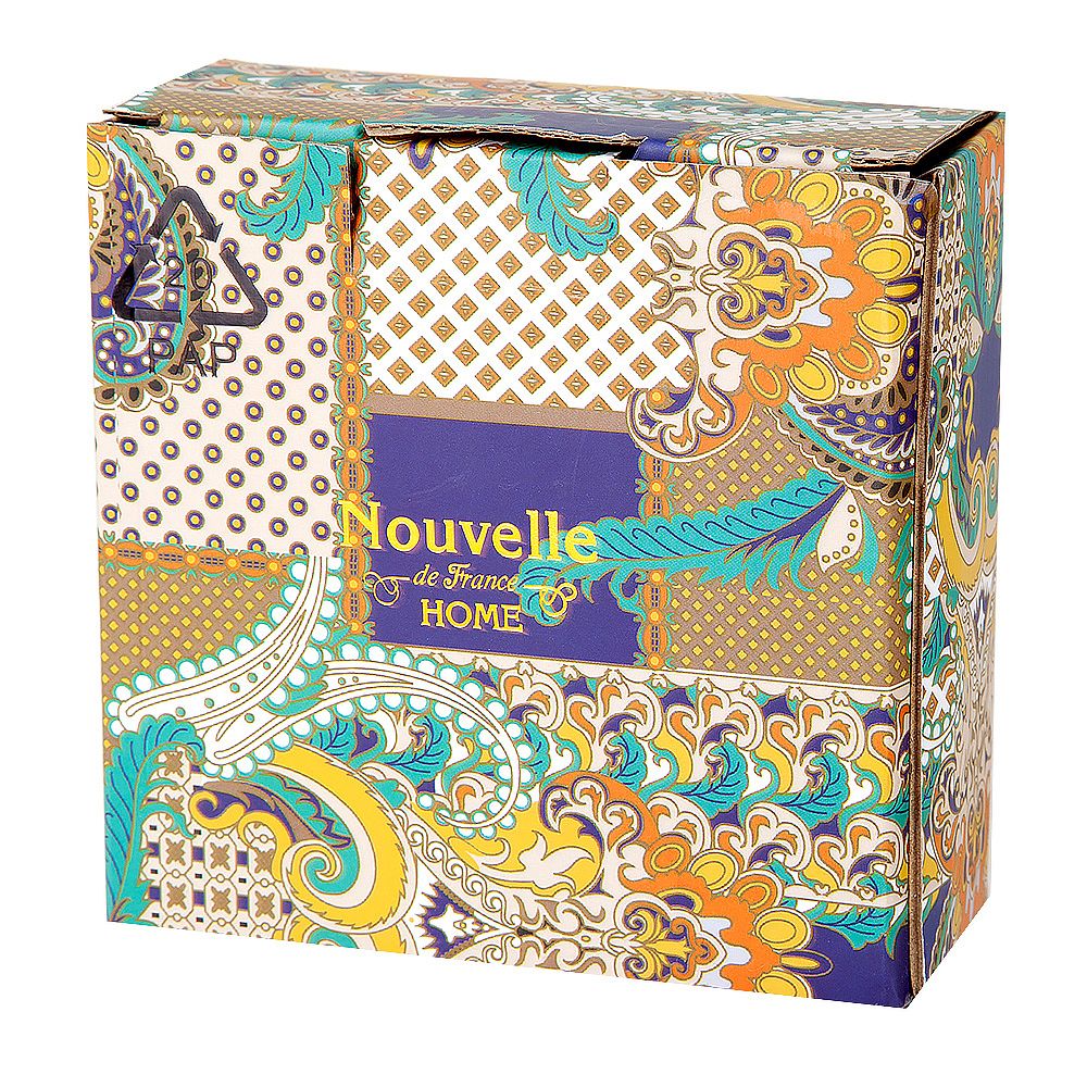 Шкатулка декоративная "Saphir"12*4 (фарфор) (подарочная упаковка)