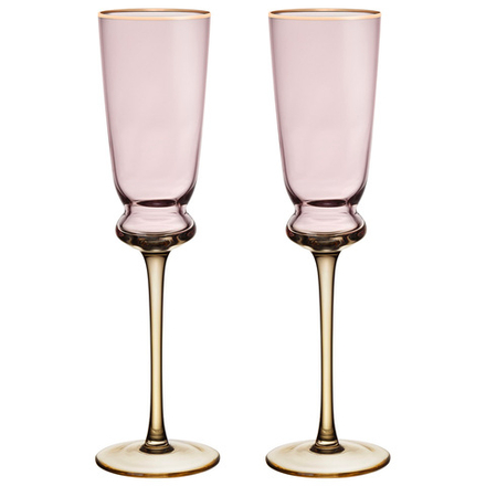 НАБОР БОКАЛОВ ДЛЯ ШАМПАНСКОГО "TWIST & SHINE" PINK, 2 ШТ/210 МЛ